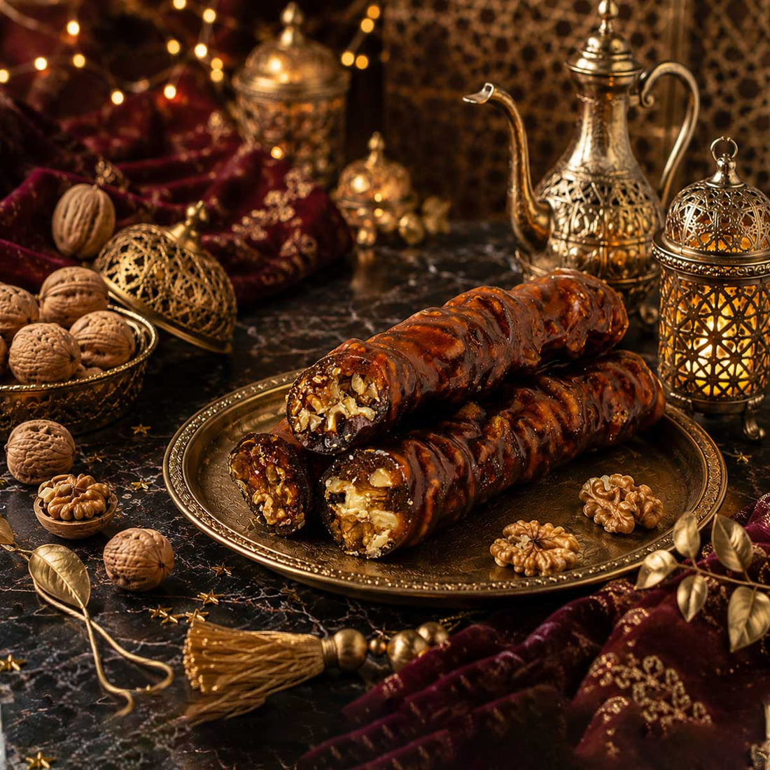 Cevizli Üzüm Sucuğu (Koyu renkli) 1 Kg.