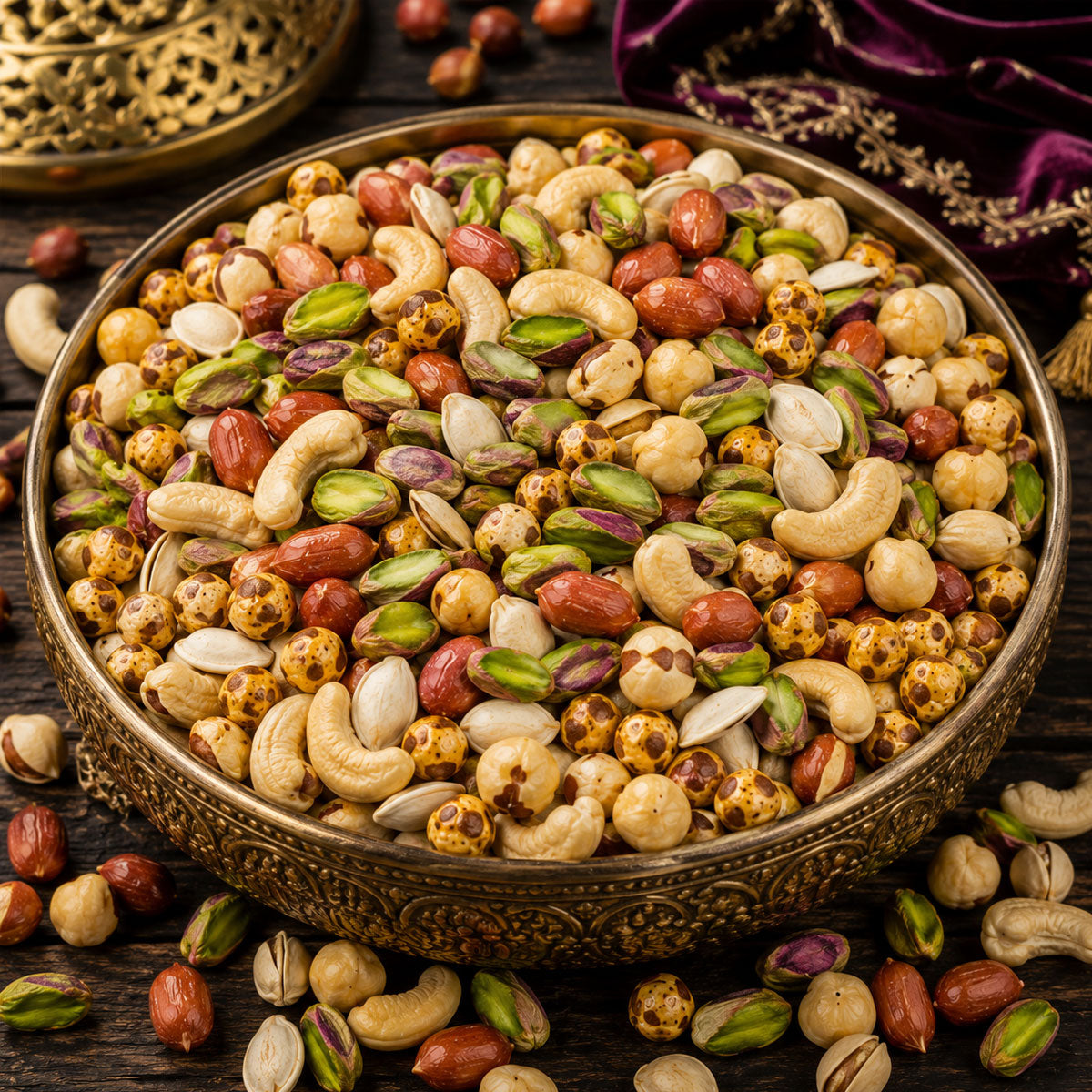 Premium Mix Çerez 800 gr. (Kavrulmuş Antep Fıstığı, Kavrulmuş Badem, Kavrulmuş Kaju ve Kavrulmuş Fındık)