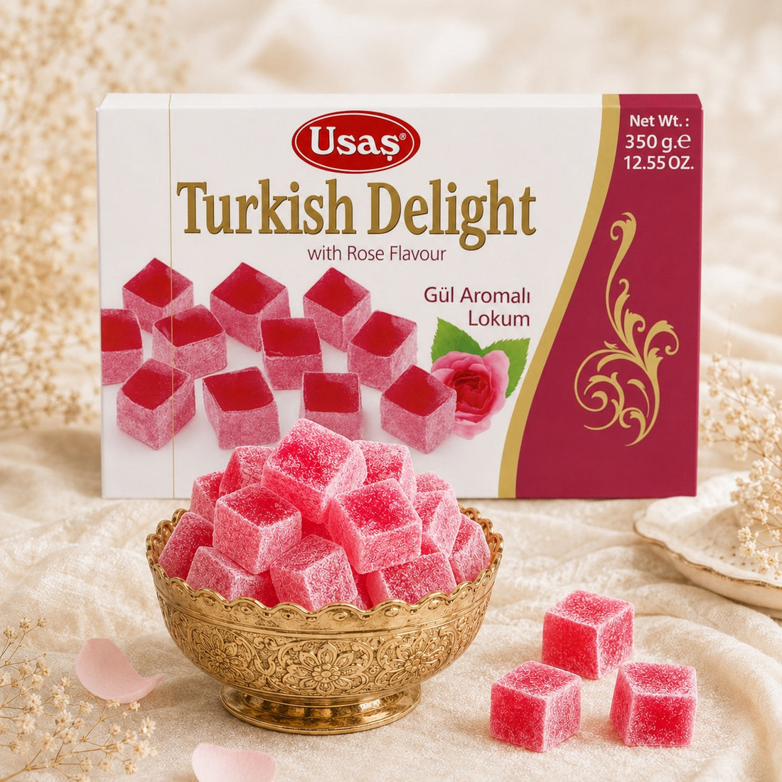 Türk lokumu Güllü Lokum 350 g