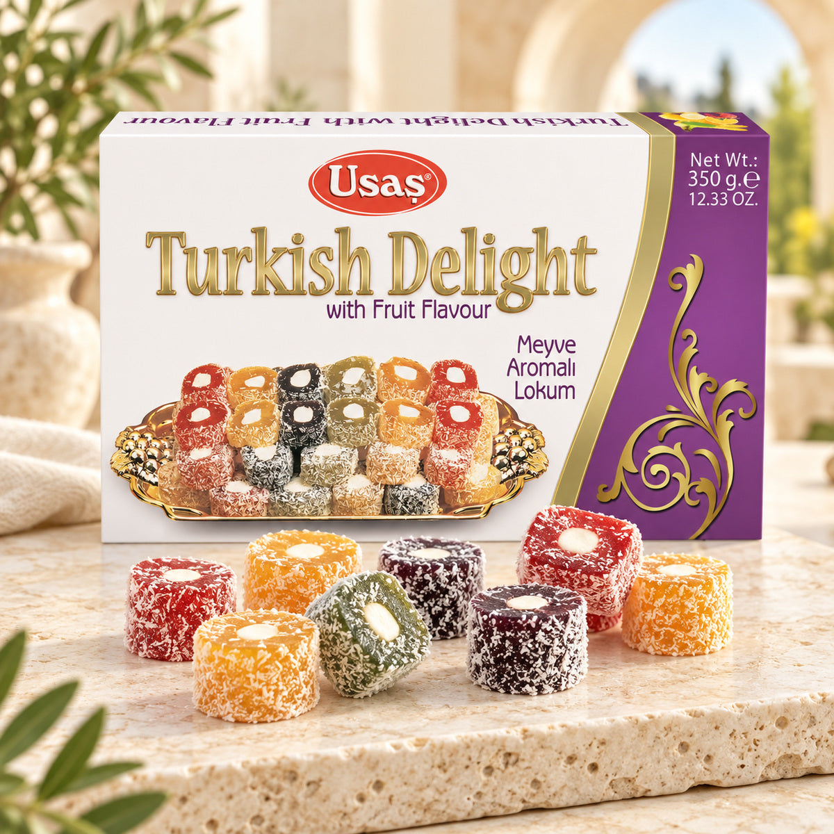 Meyve Aromalı Lokum 350 gr.