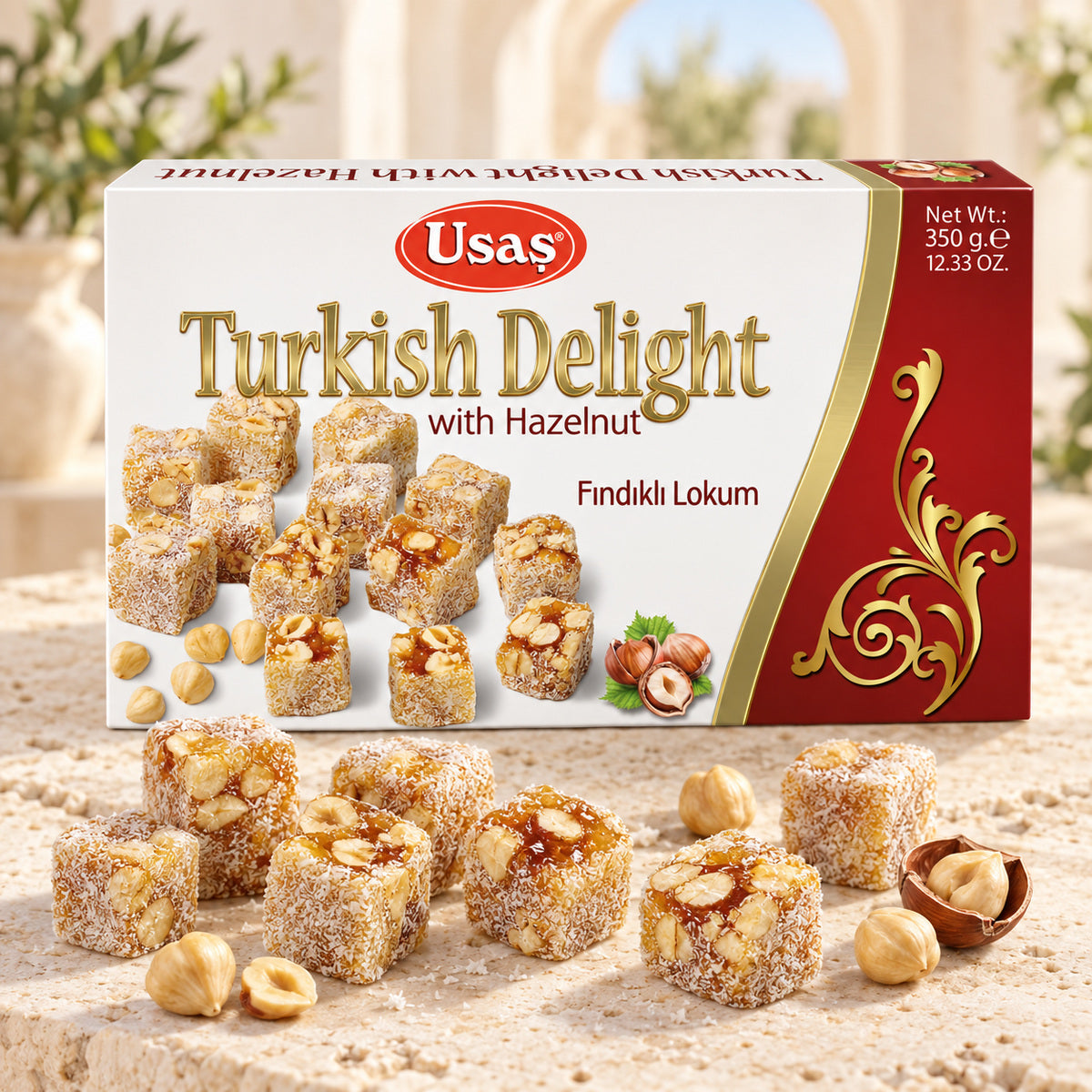 Hindist Cevizli Fındıklı Lokum 350 gr.