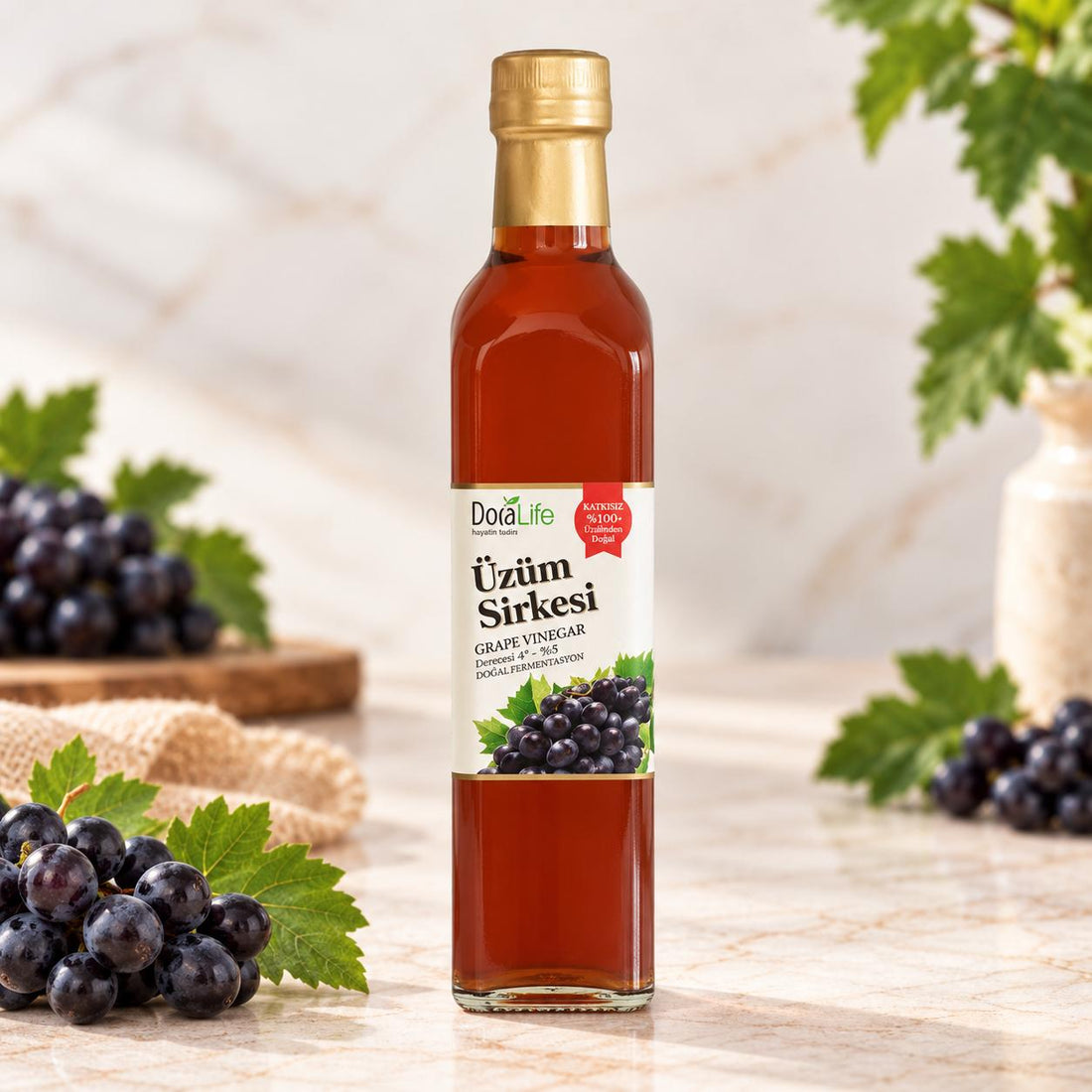 Doğal Üzüm Sirkesi (500 ml)