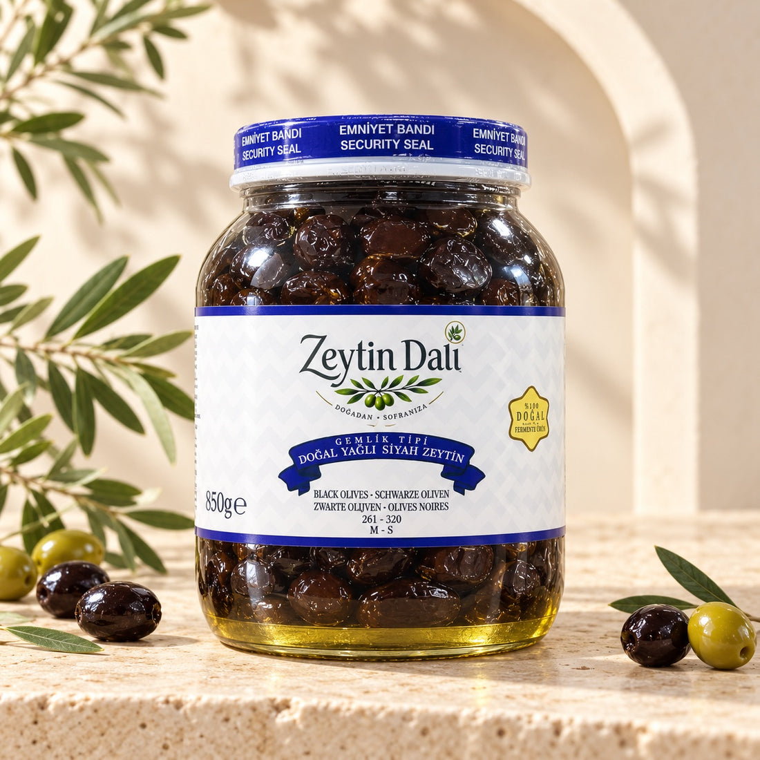 Zeytin Dalı Zeytin (Mavi Kapak) 850 gr.